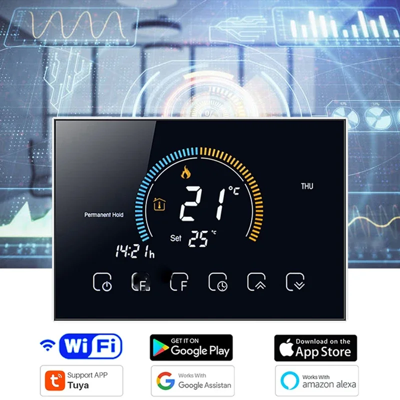 Smart Home Package - TUYA Smart Wi-Fi Programmable Thermostat with