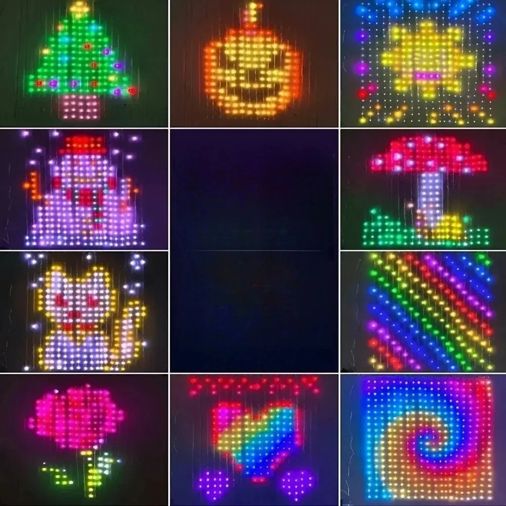 Smart Home Decor - LED Pixel Curtain Lights Bluetooth APP