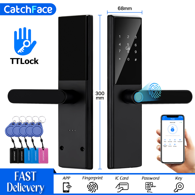 Smart Home Control Panel - Bluetooth Fingerprint Door Lock TTLock App