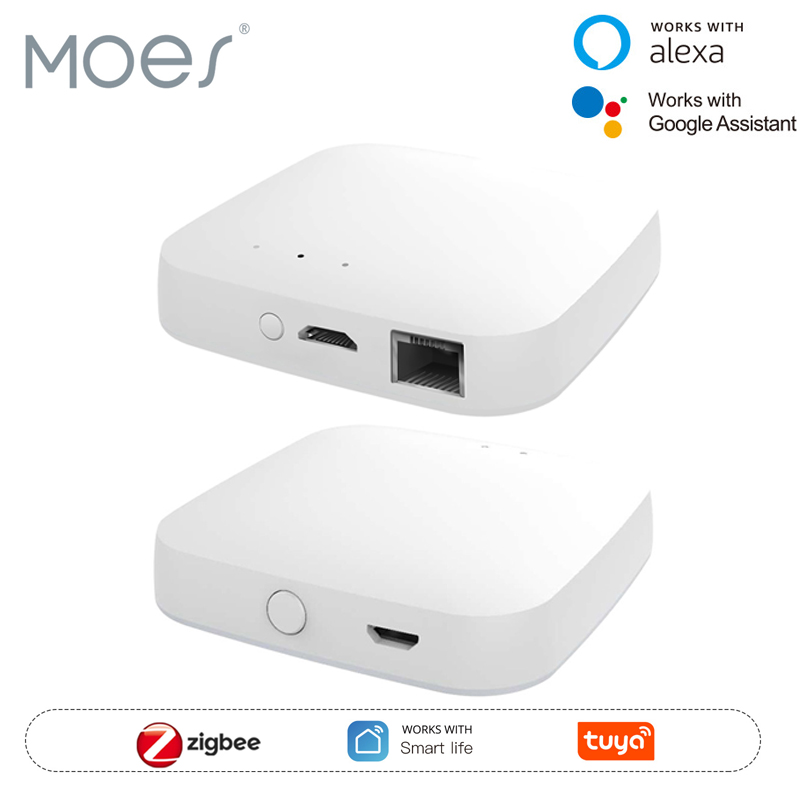 Smart Home Control Panel - MOES Tuya ZigBee3.0 Smart Hub, Wireless/Wired