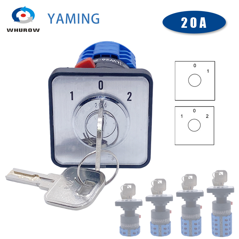 Smart Home Key - Rotary Cam Switch LW26-20YS5 Single Hole