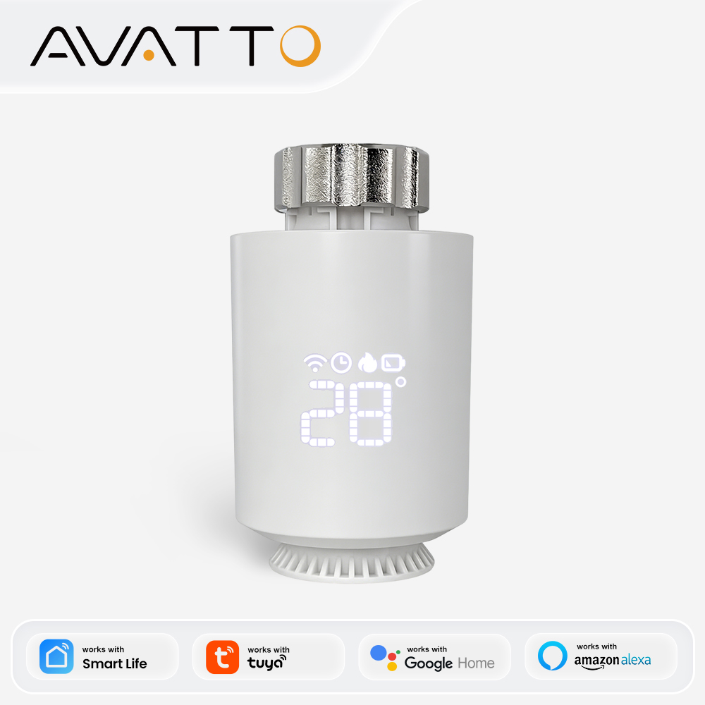 Smart Home Package - AVATTO ZigBee3.0 Thermostat Radiator Actuator Smart