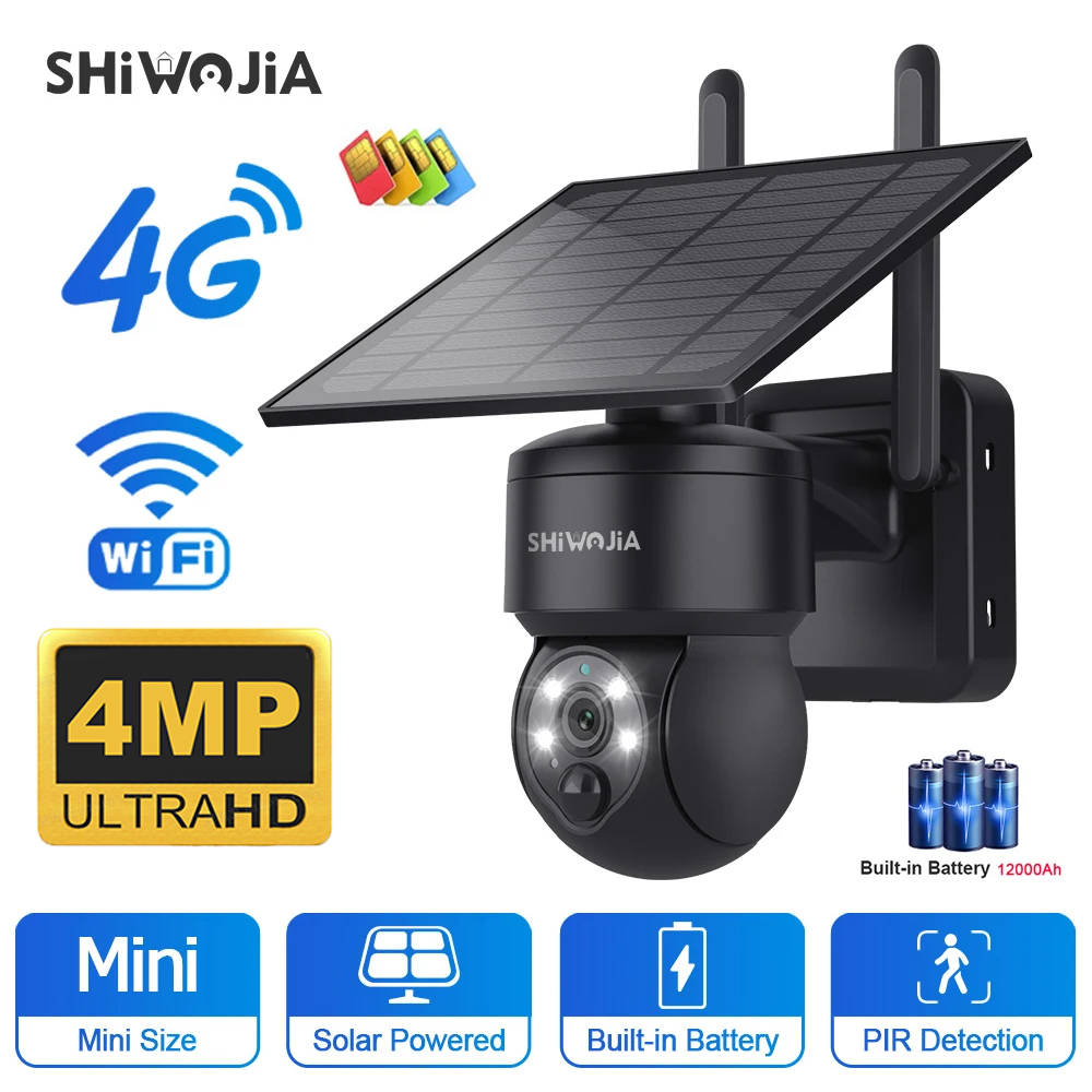 SHIWOJIA WIFI Wireless PTZ Sol - Smart Home Energy review and price