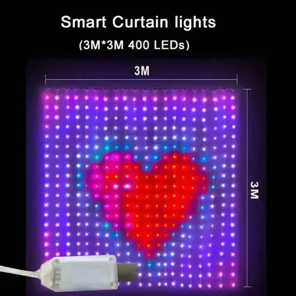LED Pixel Curtain Lights Bluet - Smart Home Decor review and price