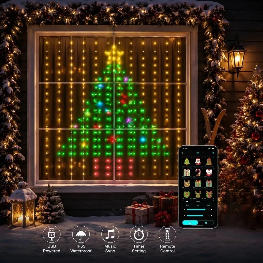Christmas Light String LED Cur - Smart Home Decor review and price