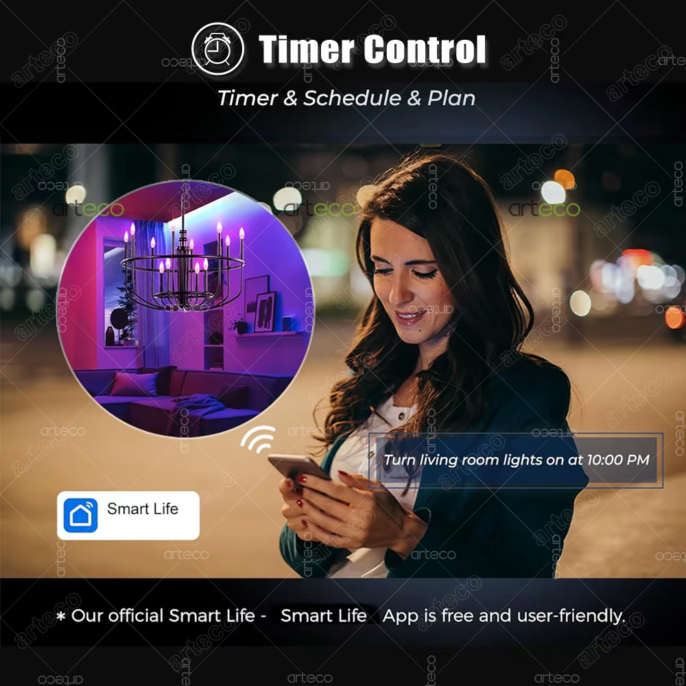 Tuya E14 Candle Lamp Smart Lif - Smart Home Decor review and price