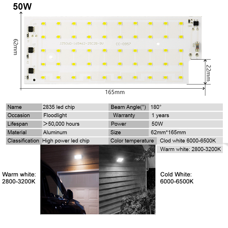 2pcs/lot 50W LED Lamp beads SM - Smart Home Outdoor review and price