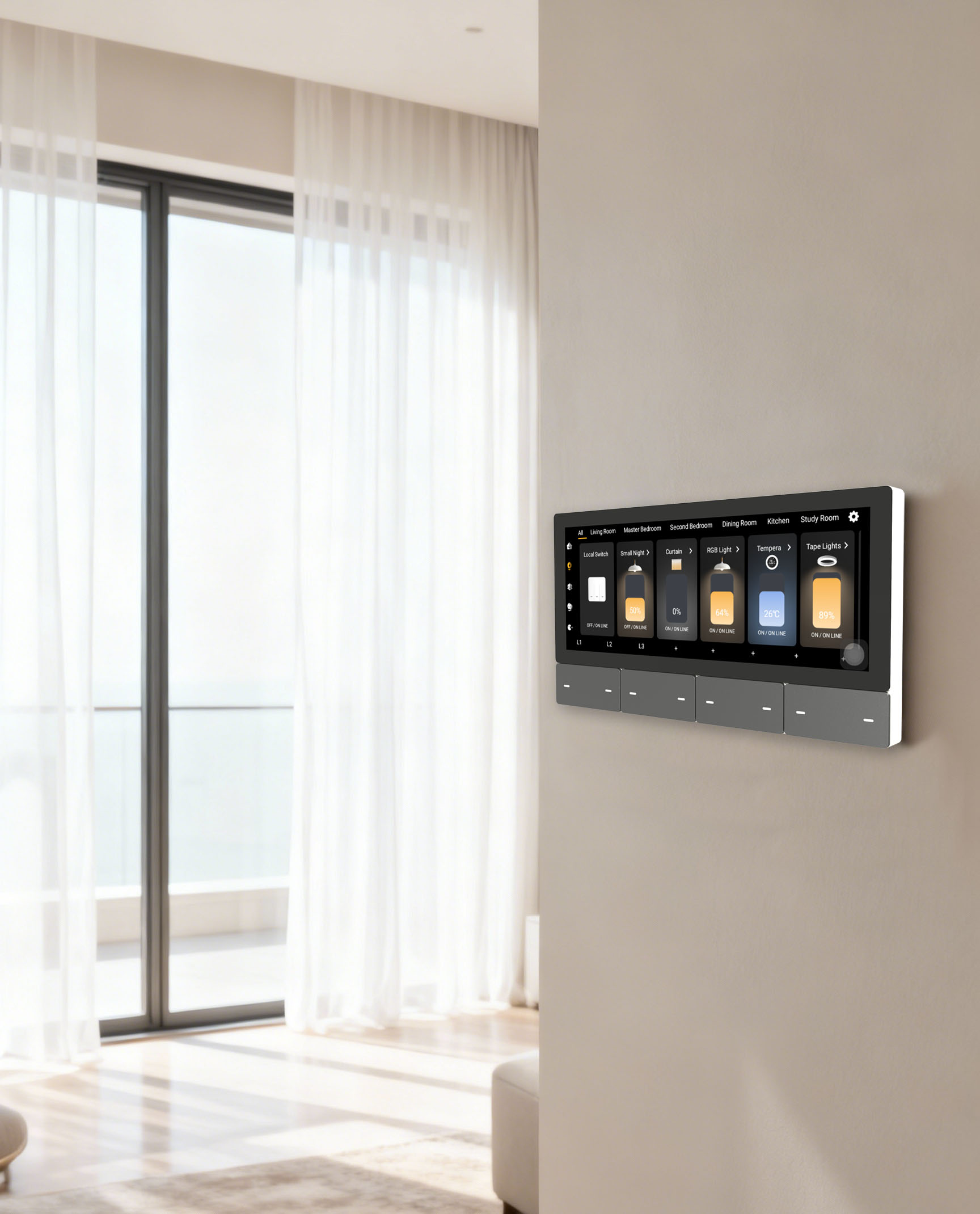 F5 Tuya UK Touch Screen Music  - Smart Home Control Panel review and price