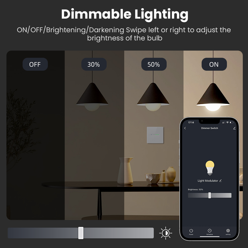 AVATTO WiFi 1/2 Gang Smart Dim - Smart Home Control Panel review and price