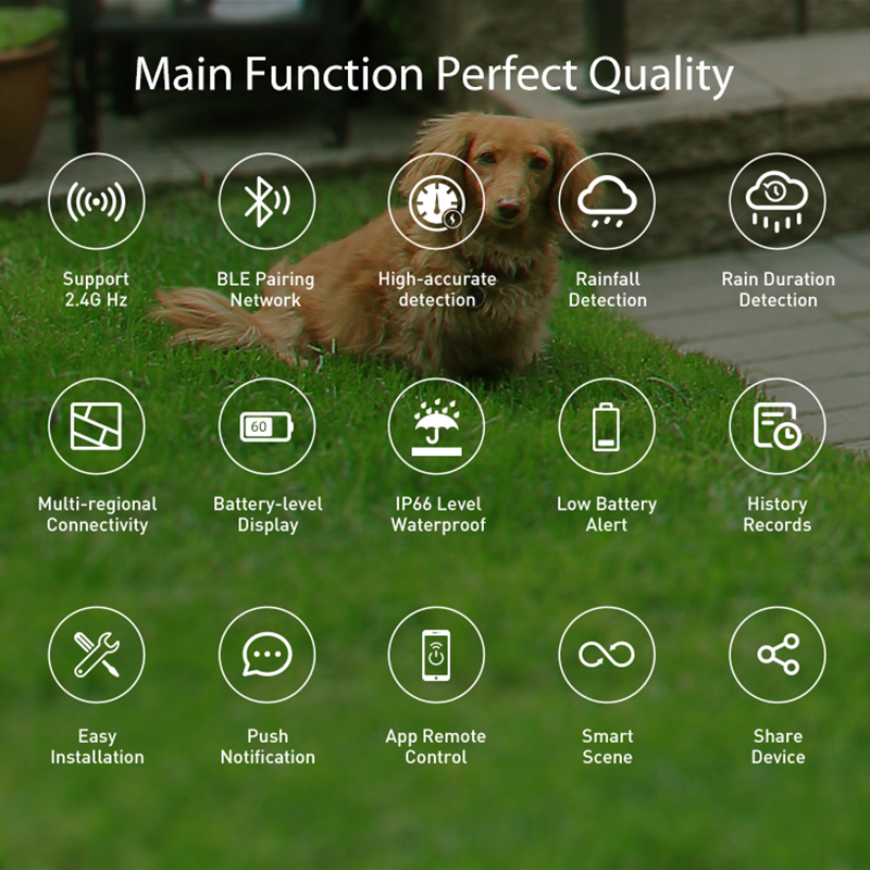 WiFi Rain Sensor Rainfall Dura - Smart Home Outdoor review and price